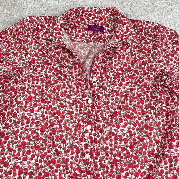J. Crew Amelia Shirt Dress in Liberty Eliza's Red Floral - Picture 5 of 6